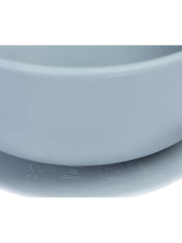 Крошка я, силиконовая миска, серия со слонеком, серый SL-07261