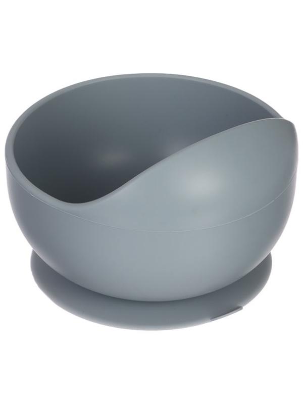 Крошка я, силиконовая миска, серия со слонеком, серый SL-07261