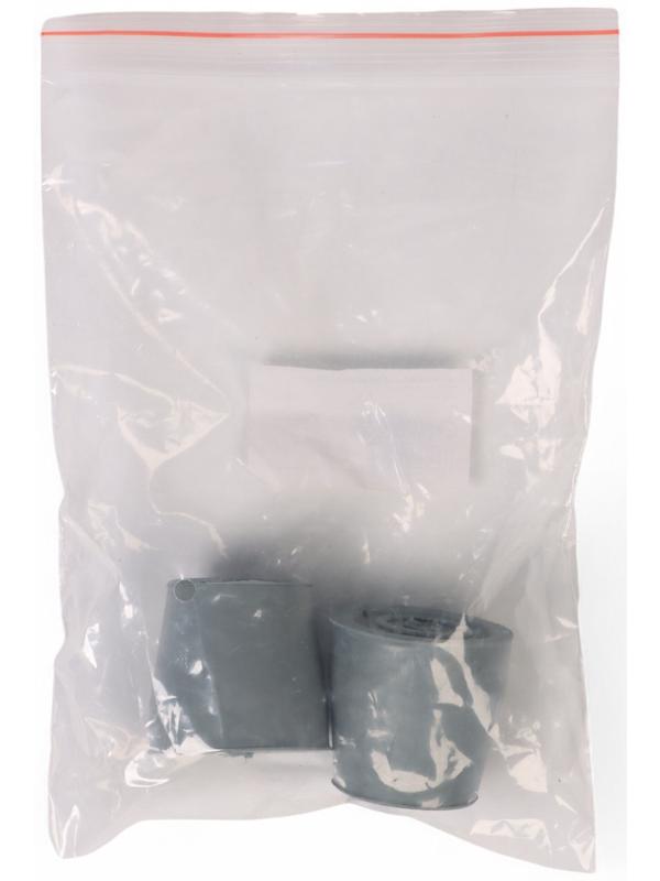 Набор усиленных наконечников для костылей, трости, усилен шайбой, 25 мм, 2 шт., серые