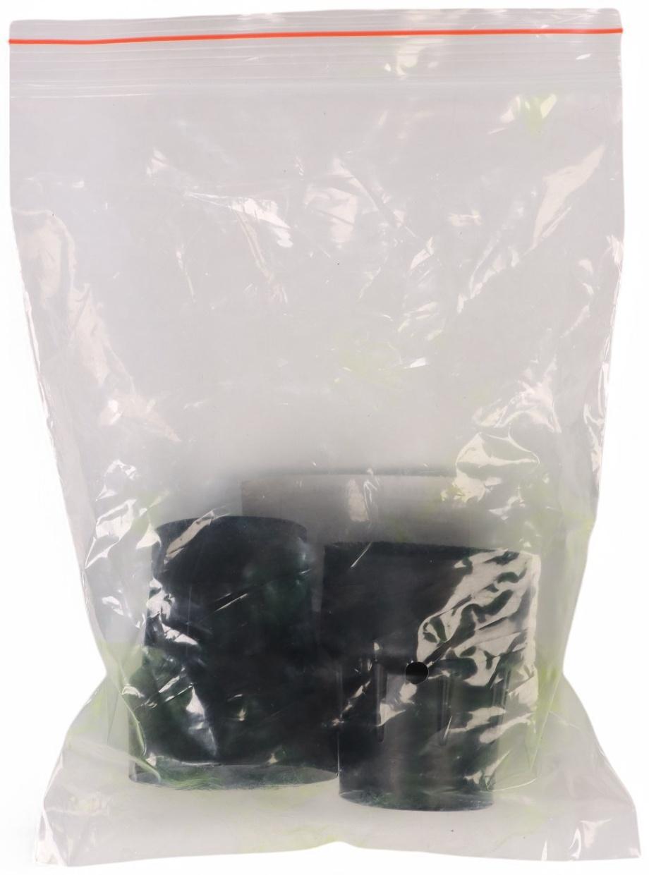 Набор усиленных наконечников для костылей, трости, усилен шайбой, 25 мм, 2 шт., чёрные