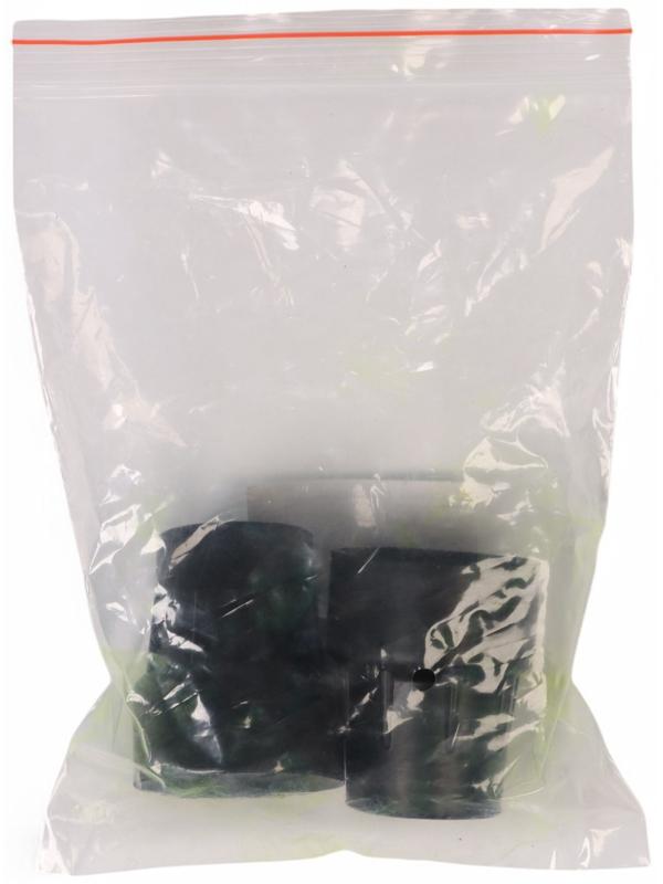 Набор усиленных наконечников для костылей, трости, усилен шайбой, 25 мм, 2 шт., чёрные