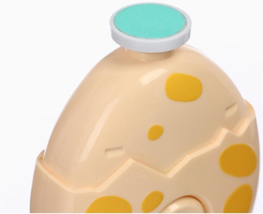 Маникюрный набор «Детский триммер для ногтей. Дино яйцо», 3 сменнные насадки, от 0мес.