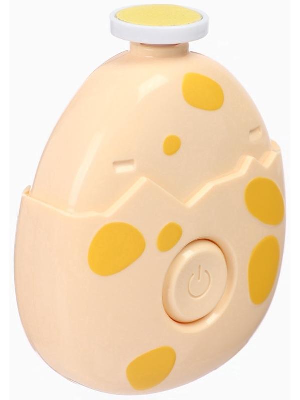 Маникюрный набор «Детский триммер для ногтей. Дино яйцо», 3 сменнные насадки, от 0мес.