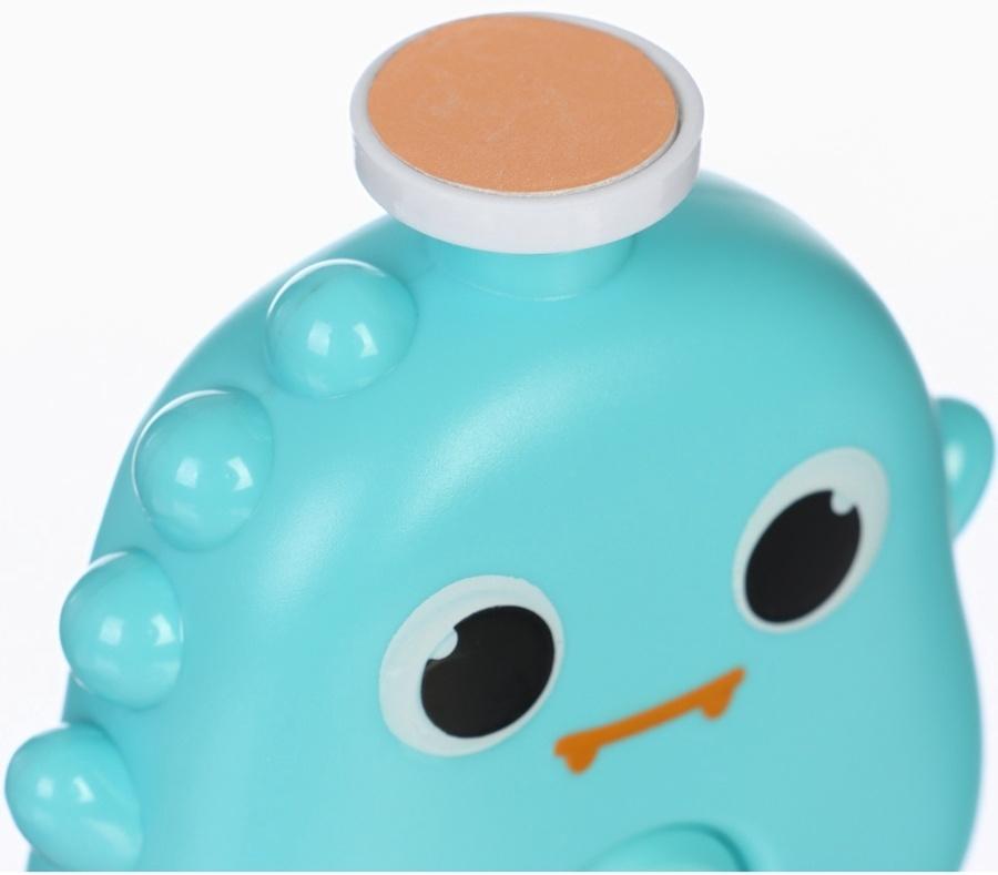 Маникюрный набор «Детский триммер для ногтей. Динозаврик», 3 сменнные насадки, от 0мес.