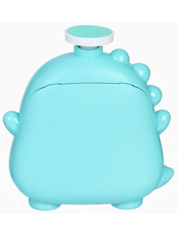 Маникюрный набор «Детский триммер для ногтей. Динозаврик», 3 сменнные насадки, от 0мес.