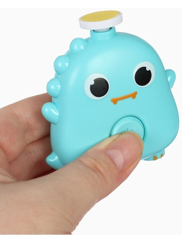 Маникюрный набор «Детский триммер для ногтей. Динозаврик», 3 сменнные насадки, от 0мес.