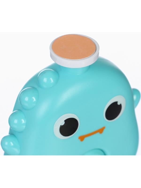 Маникюрный набор «Детский триммер для ногтей. Динозаврик», 3 сменнные насадки, от 0мес.