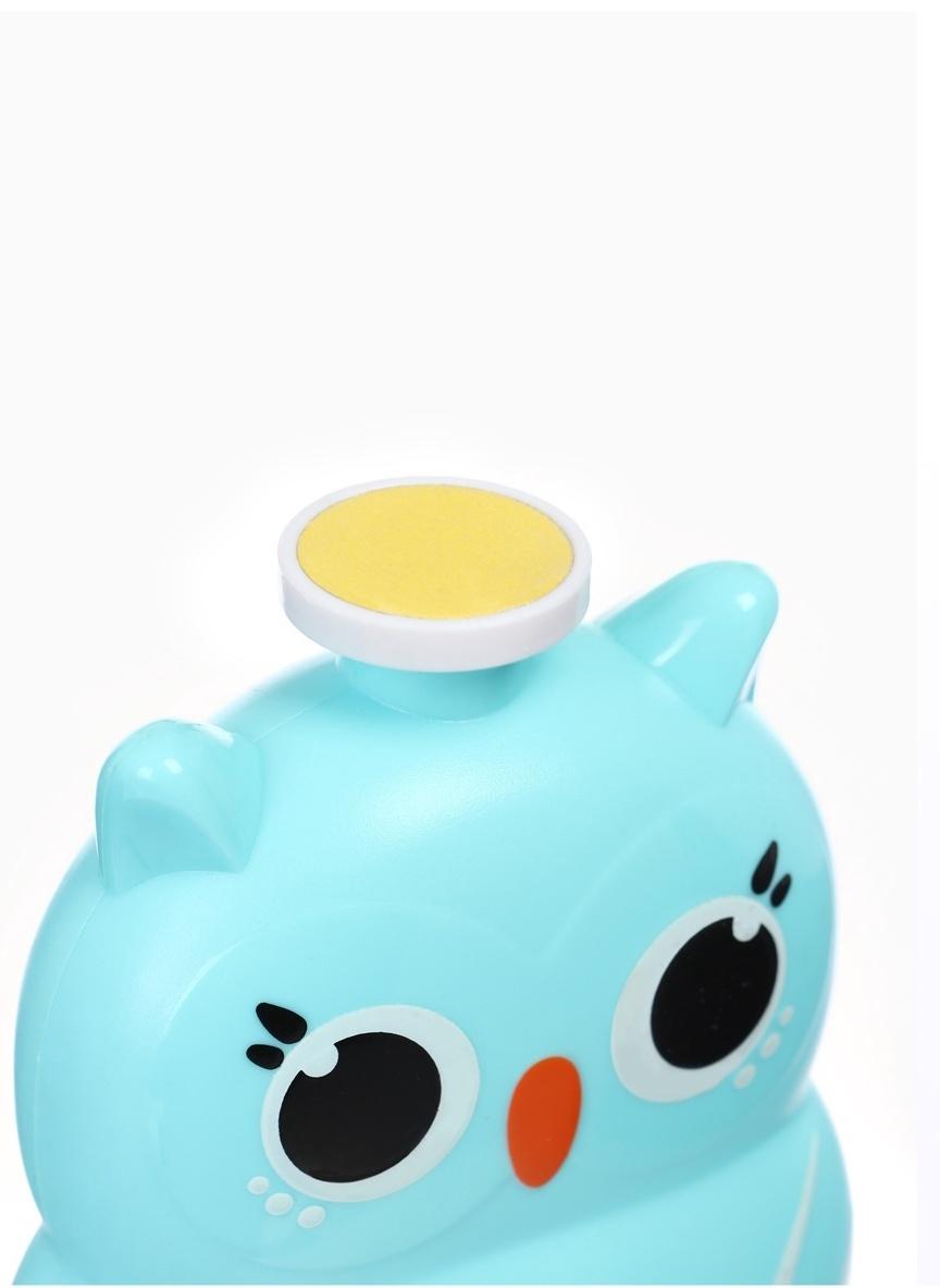 Маникюрный набор «Детский триммер для ногтей. Совушка», 3 сменнные насадки, от 0мес.