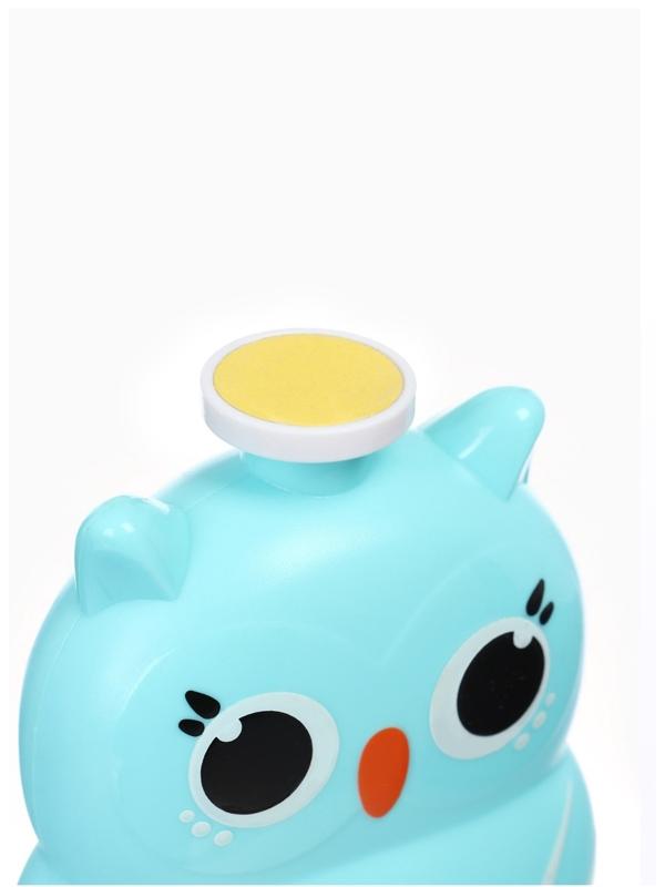 Маникюрный набор «Детский триммер для ногтей. Совушка», 3 сменнные насадки, от 0мес.