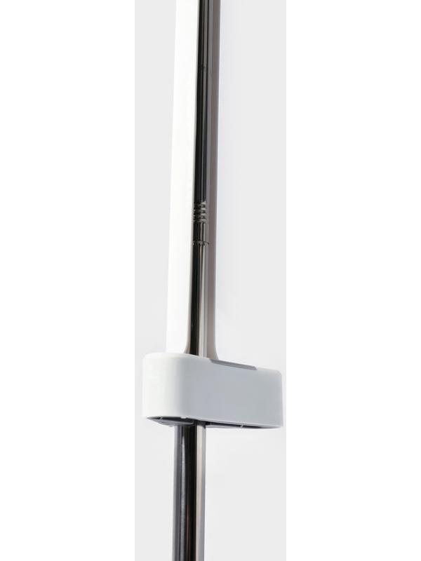 Швабра с отжимом, противоударная, со сгоном, стальная ручка, 2 профессиональные насадки, 36×11×130 см