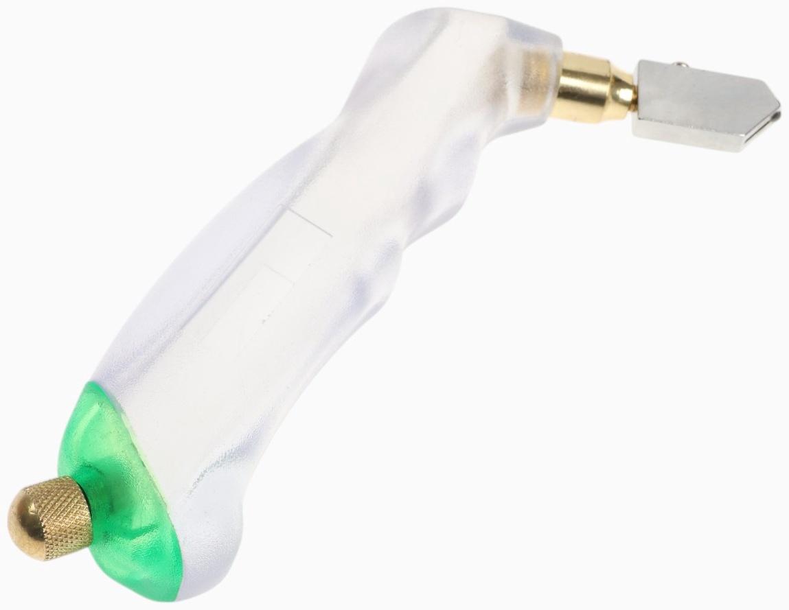 Стеклорез ТУНДРА, масляный, пластиковая прозрачная рукоятка