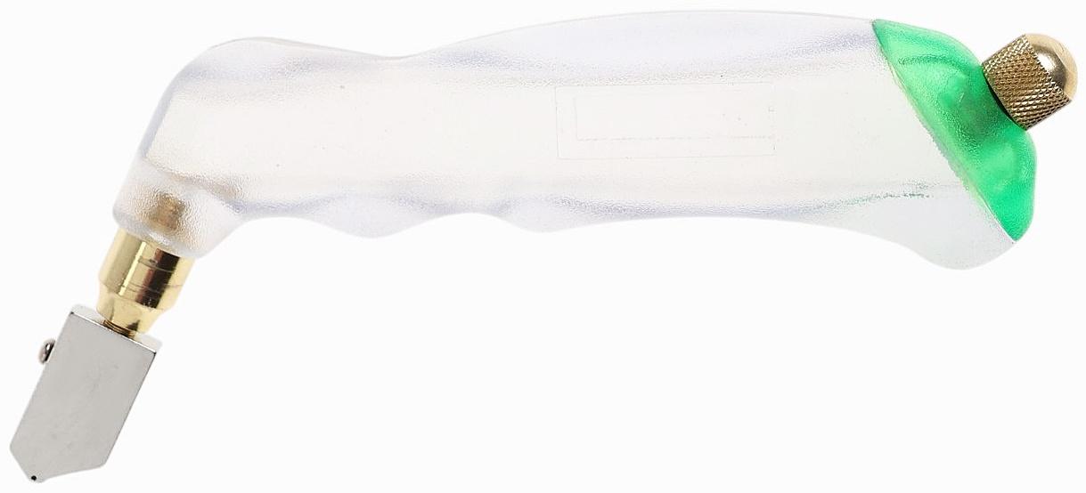 Стеклорез ТУНДРА, масляный, пластиковая прозрачная рукоятка