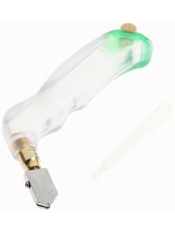 Стеклорез ТУНДРА, масляный, пластиковая прозрачная рукоятка