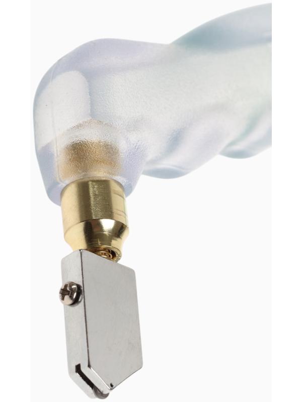 Стеклорез ТУНДРА, масляный, пластиковая прозрачная рукоятка