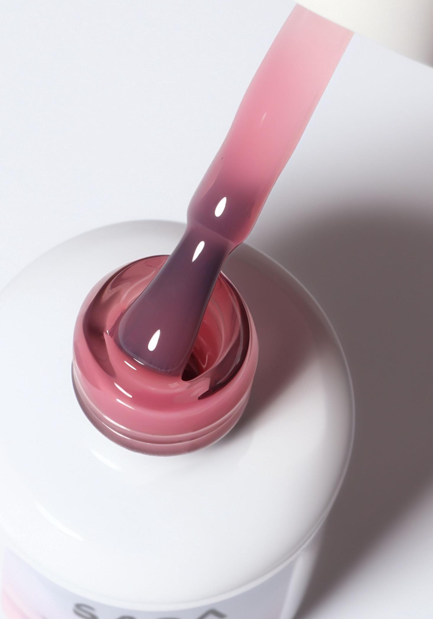 База камуфлирующая для ногтей, 3-х фазная, 15 мл, LED/UV, розовая (017)