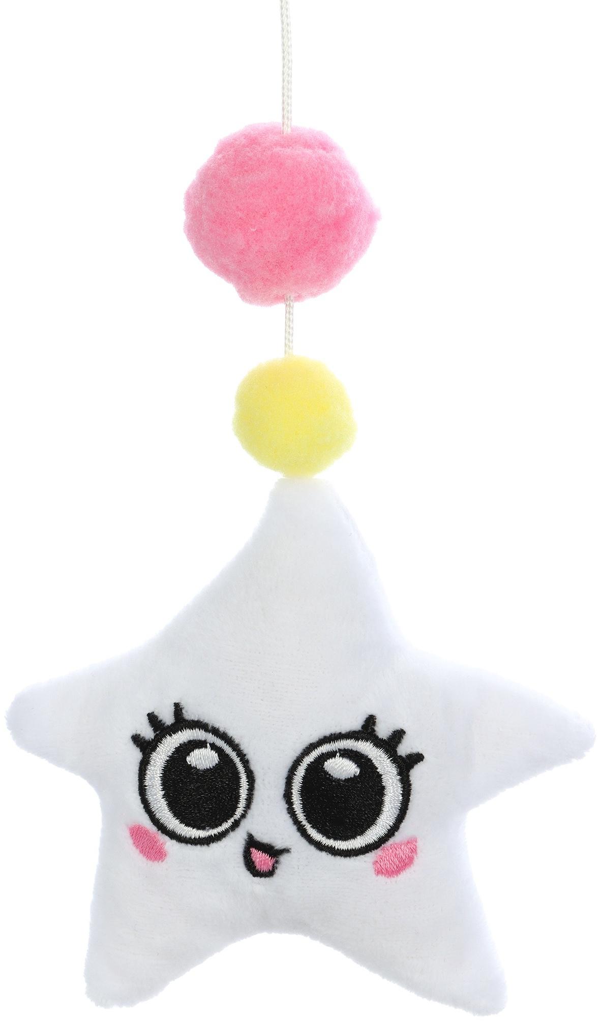 Мобиль музыкальный на кроватку «Забавный мишка», звук, серый