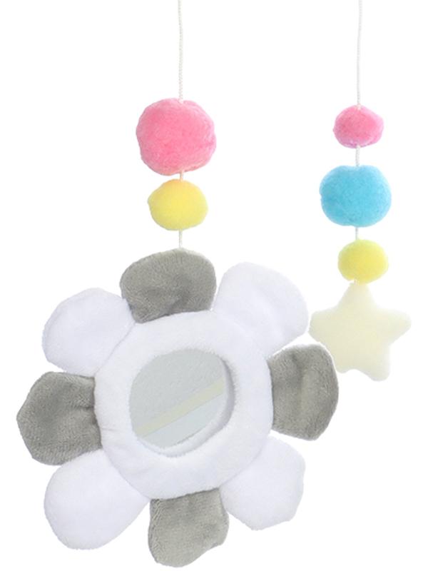 Мобиль музыкальный на кроватку «Забавный мишка», звук, серый