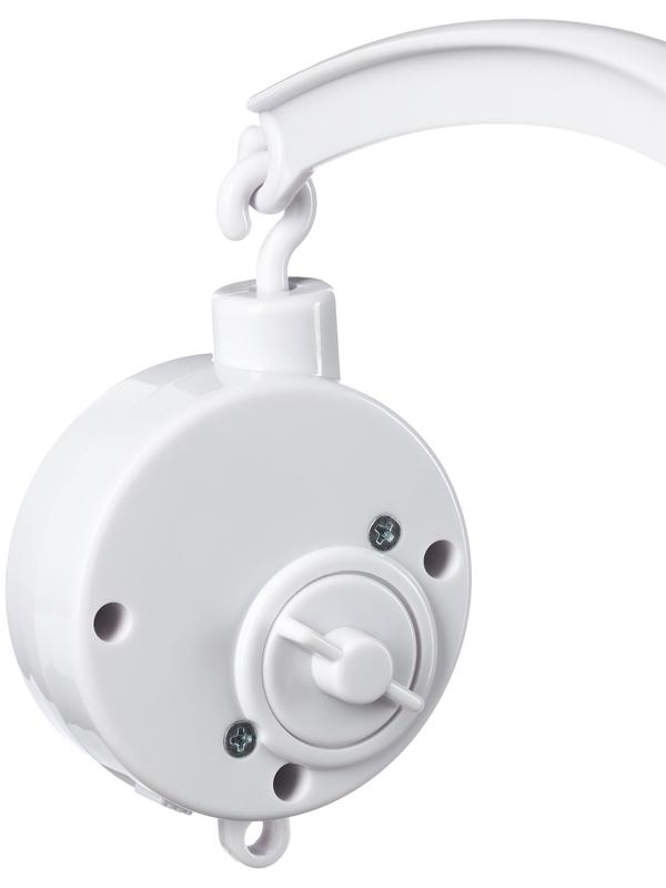 Мобиль музыкальный на кроватку «Забавный мишка», звук, серый