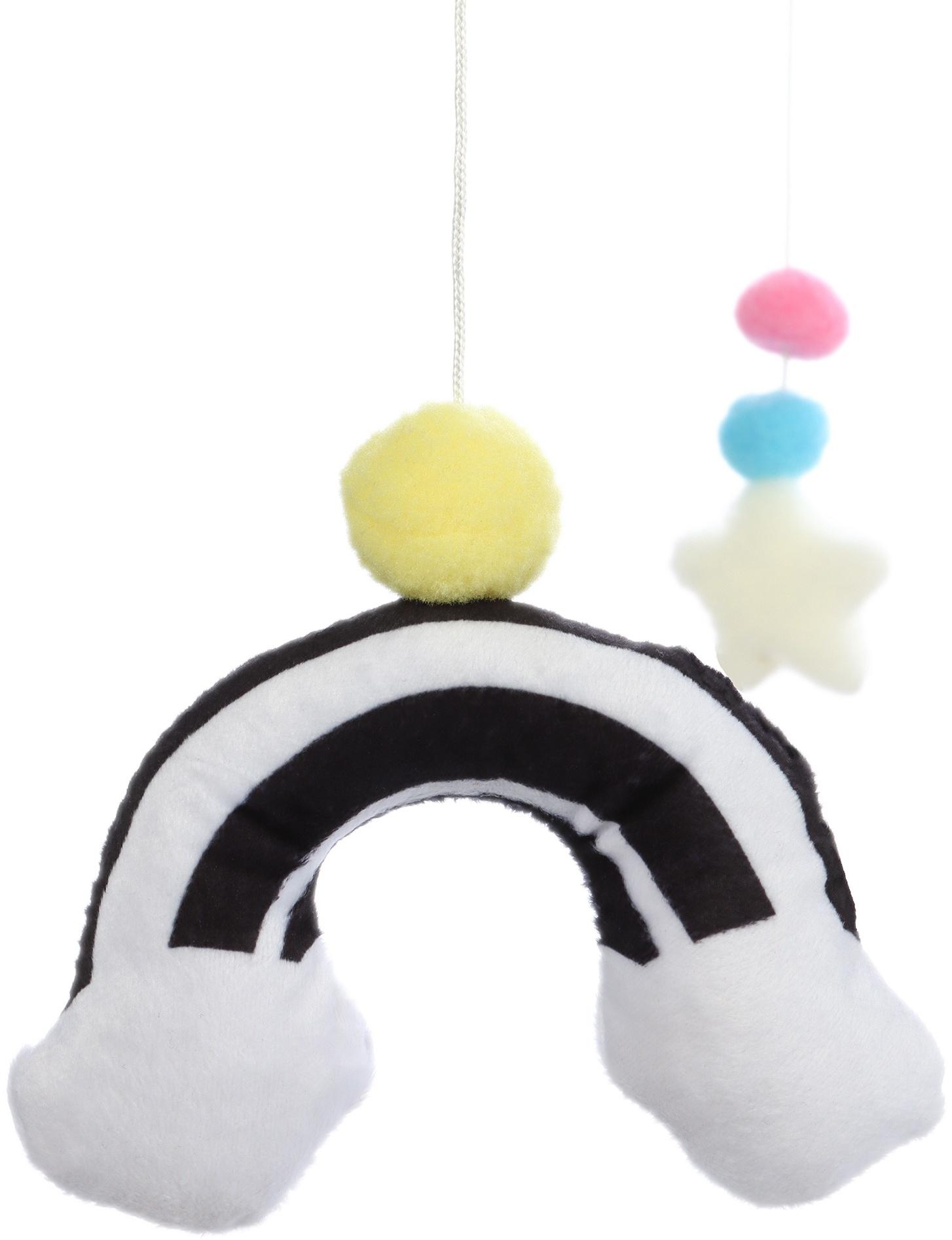 Мобиль музыкальный на кроватку «Весёлая пчёлка», звук, чёрный