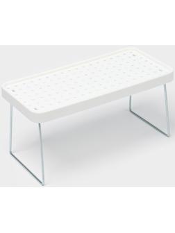 Складной столик - поднос «Макард», 29×14×2 см, белый, серый