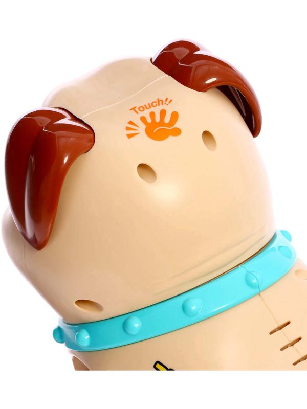 Интерактивная игрушка «Щенок Барри», звуковые и световые эффекты, ходит, выпускает пар