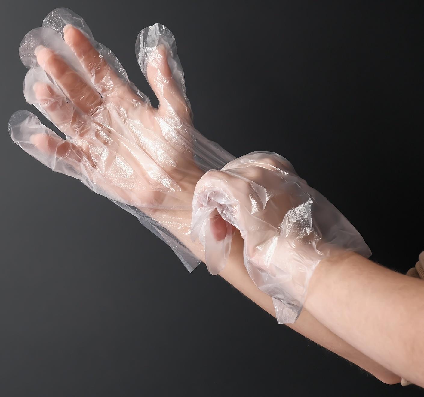 Перчатки одноразовые полиэтиленовые, PE, 0.4 г, размер перчатки 28×13.5 см, 100 шт./уп (50 пар)