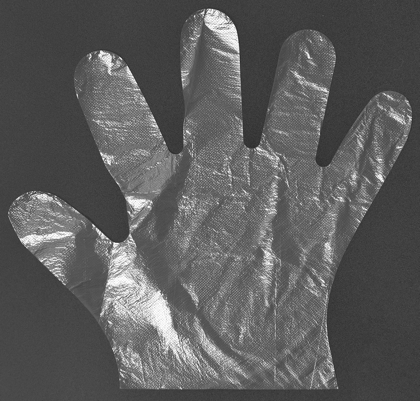 Перчатки одноразовые полиэтиленовые, PE, 0.4 г, размер перчатки 28×13.5 см, 100 шт./уп (50 пар)