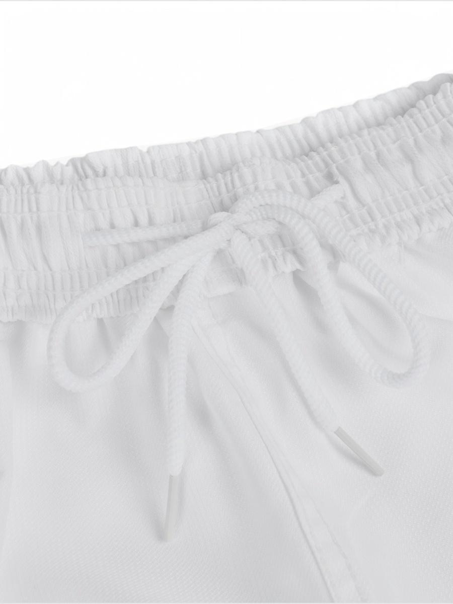 Добок (кимоно) для Тхэквондо, белый, черно-красный ворот, детский, размер 140