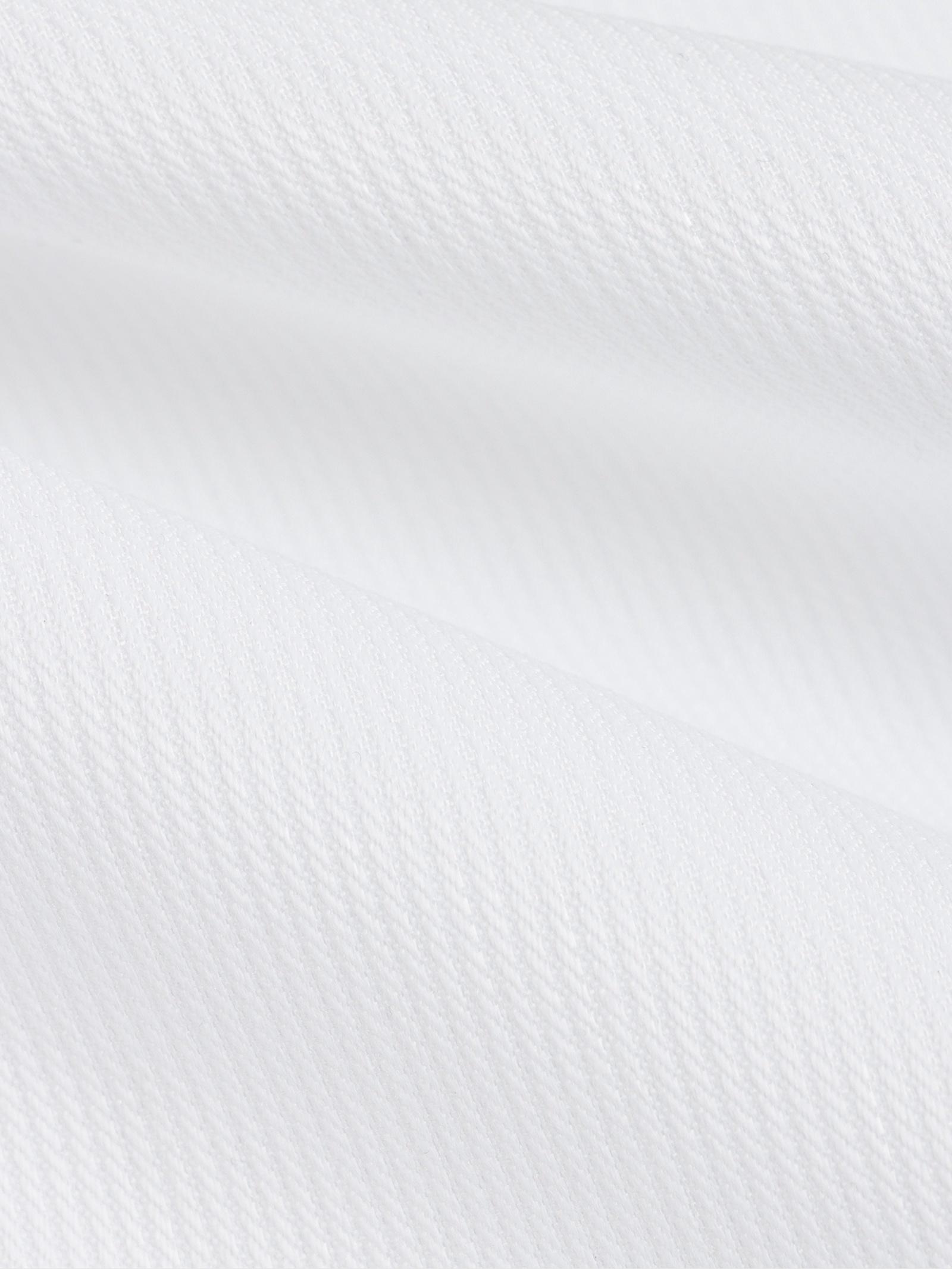 Добок (кимоно) для Тхэквондо, размер 150, детский, белый, чёрно-красный ворот