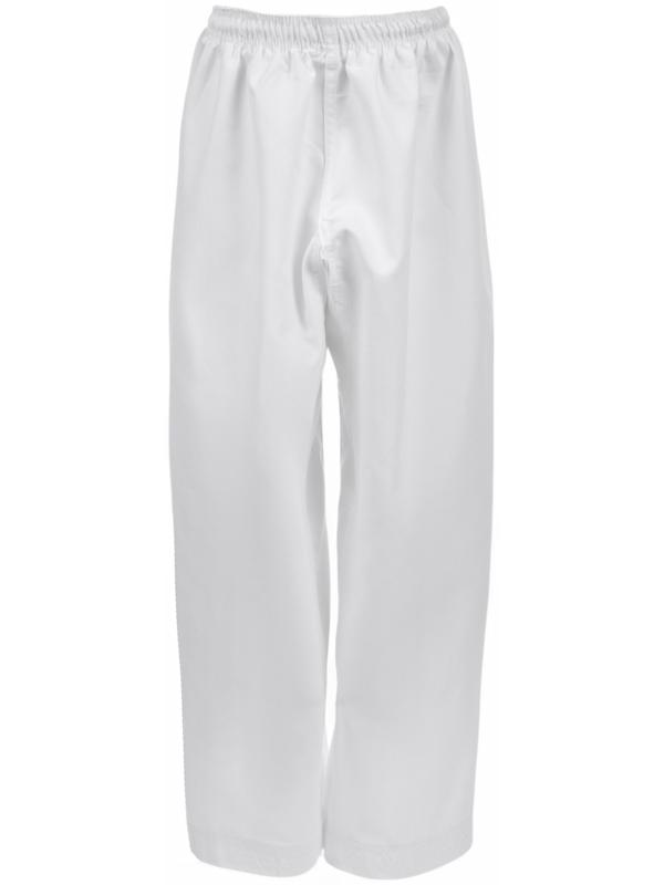 Добок (кимоно) для Тхэквондо, размер 150, детский, белый, чёрно-красный ворот