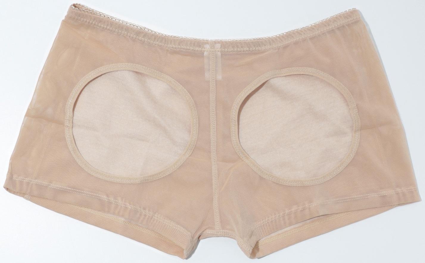 Трусы утягивающие, для поддержки ягодиц, бежевые
