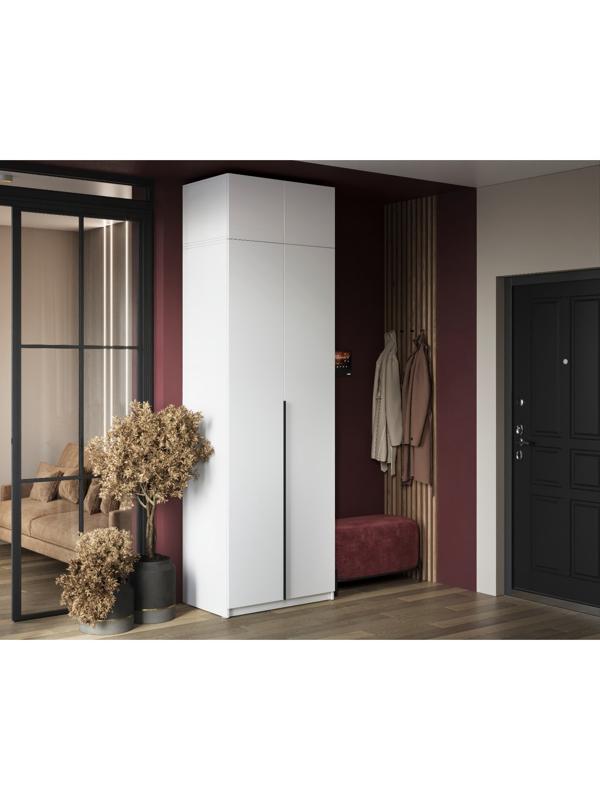 Шкаф-антресоль для двухстворчатого шкафа «Бруно», 800×505×384 мм, цвет белый