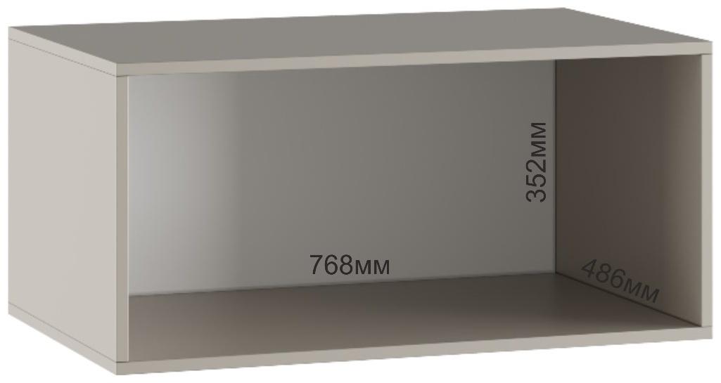 Шкаф-антресоль для двухстворчатого шкафа «Бруно», 800×505×384 мм, цвет кашемир