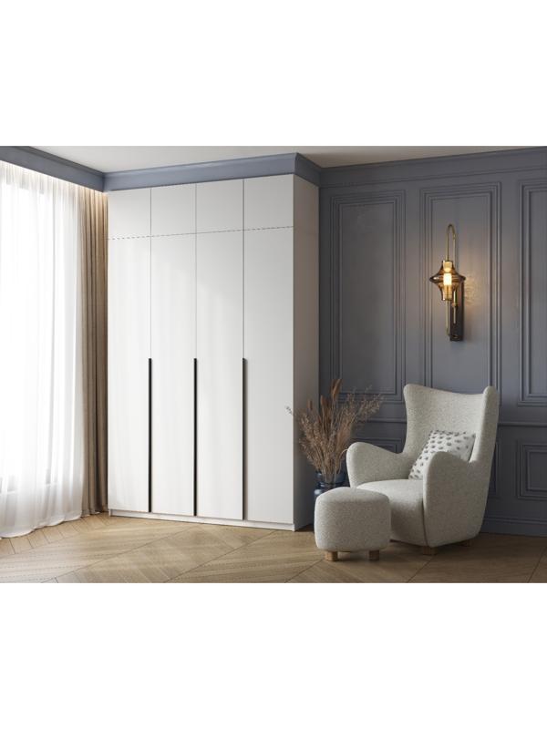 Шкаф-антресоль для четырёхстворчатого шкафа «Бруно», 1600×505×384 мм, белый