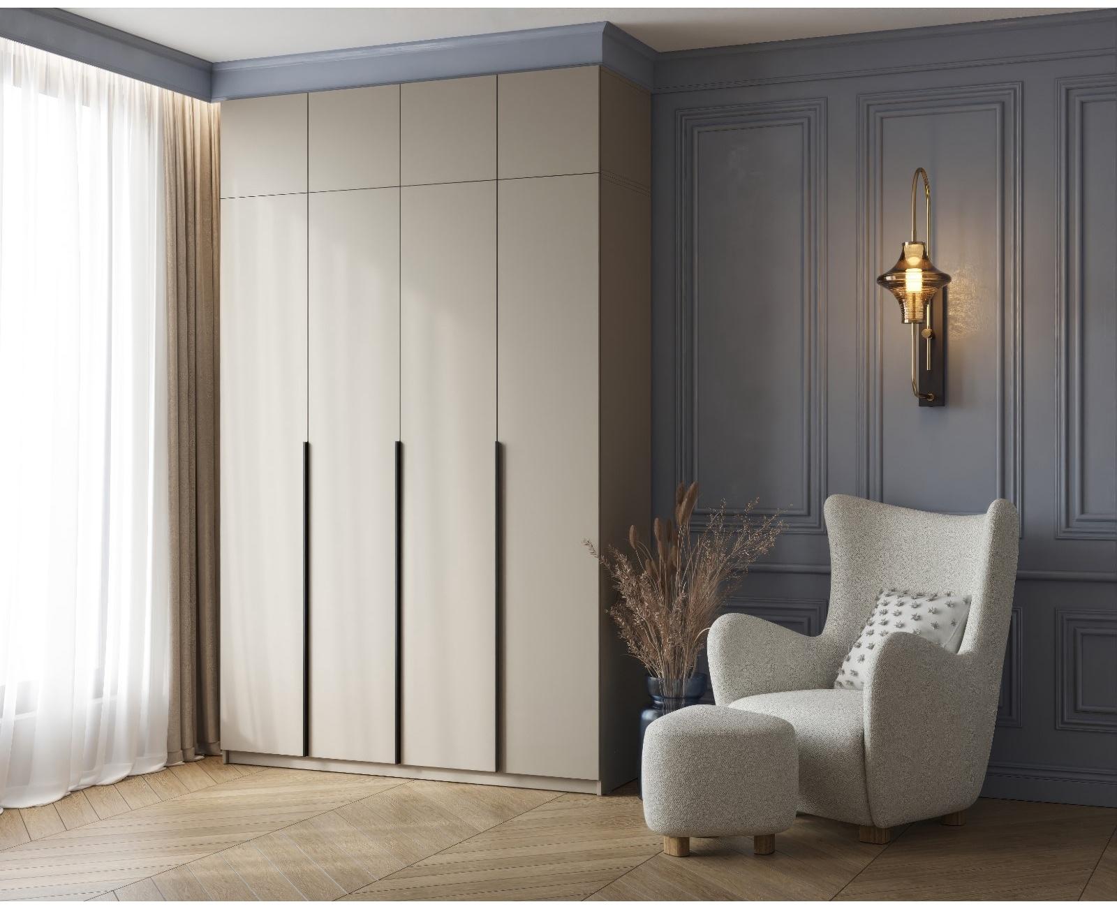 Шкаф-антресоль для четырёхстворчатого шкафа «Бруно», 1600×505×384 мм, цвет кашемир