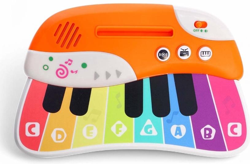 Музыкальное пианино детское, сенсорное, звуковые и световые эффекты, карточки для обучения