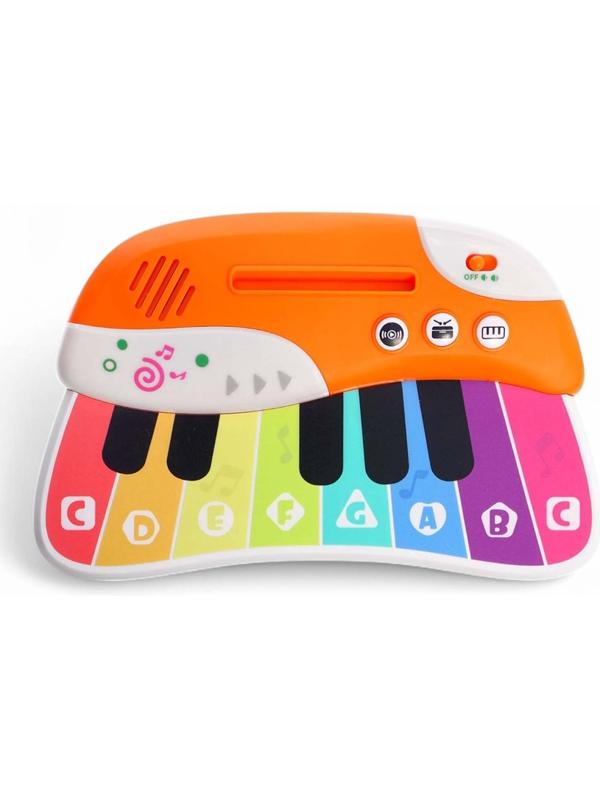 Музыкальное пианино детское, сенсорное, звуковые и световые эффекты, карточки для обучения