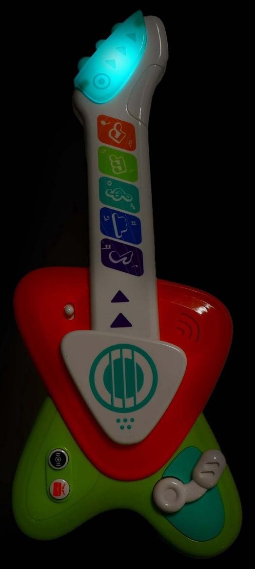 Музыкальная гитара детская, сенсорная, звуковые и световые эффекты