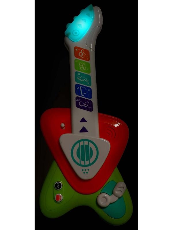 Музыкальная гитара детская, сенсорная, звуковые и световые эффекты