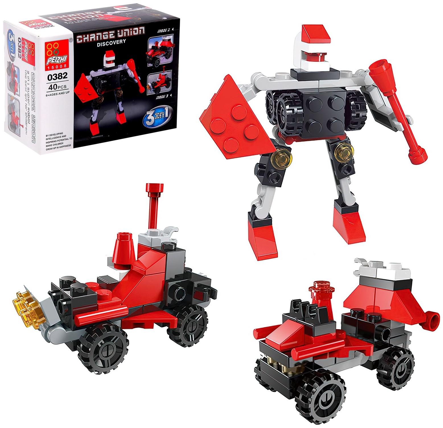 Конструктор Робот «Космический исследователь», 3 в1 40 деталей