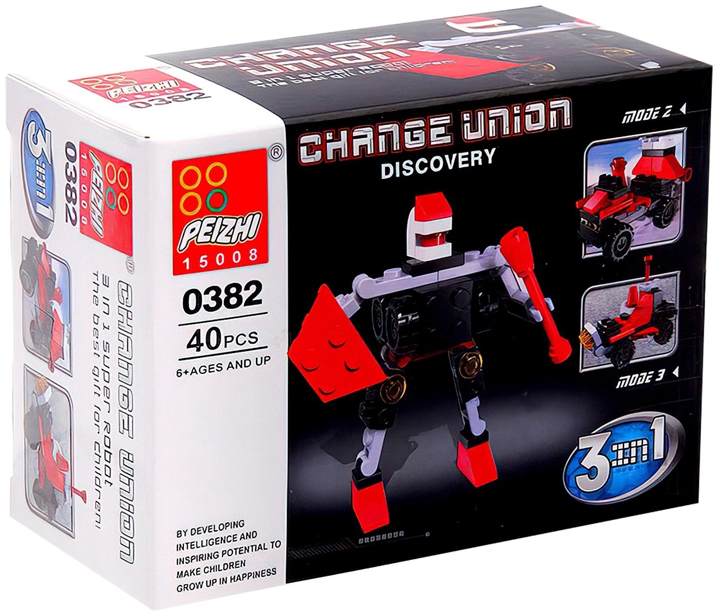 Конструктор Робот «Космический исследователь», 3 в1 40 деталей