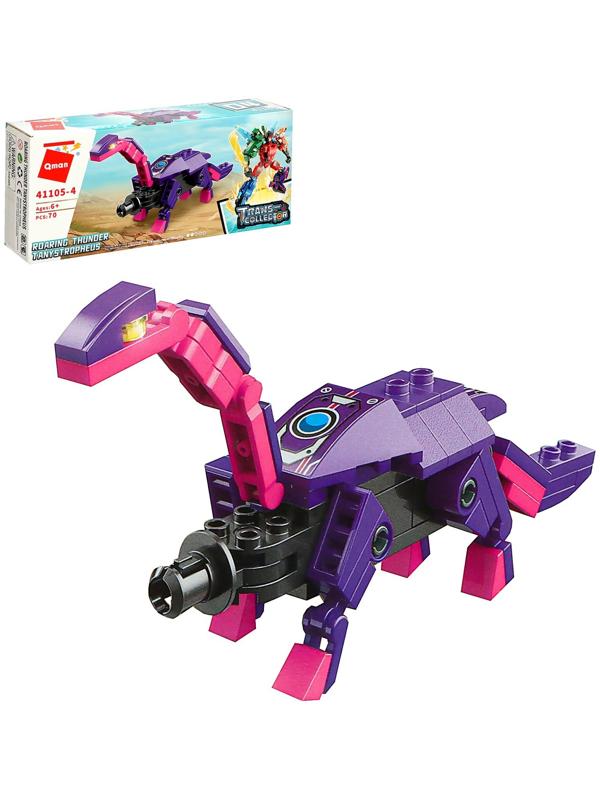 Конструктор Динобот «Вождь Тиранозавр», 70 деталей