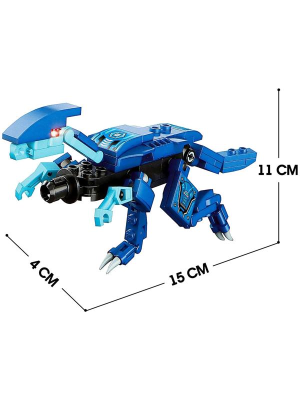 Конструктор Динобот «Вождь Тиранозавр», 71 деталь