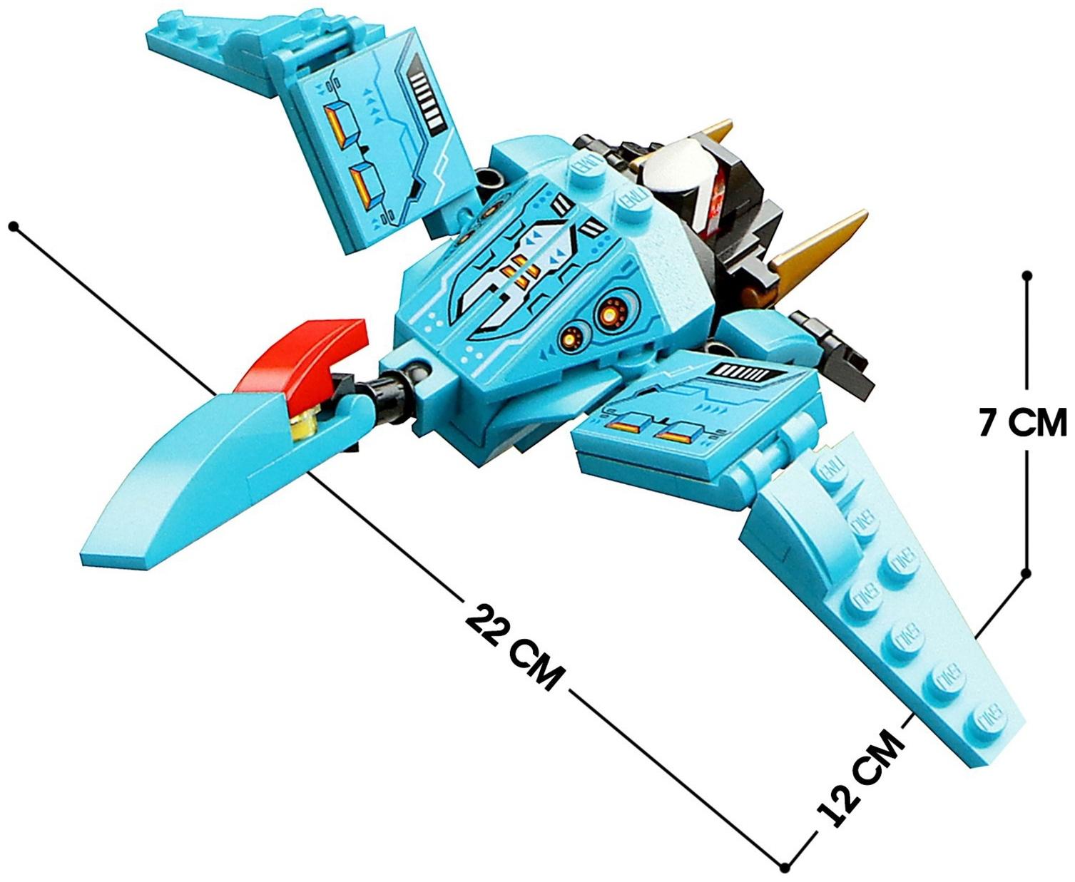 Конструктор Динобот «Вождь Тиранозавр», 77 деталей