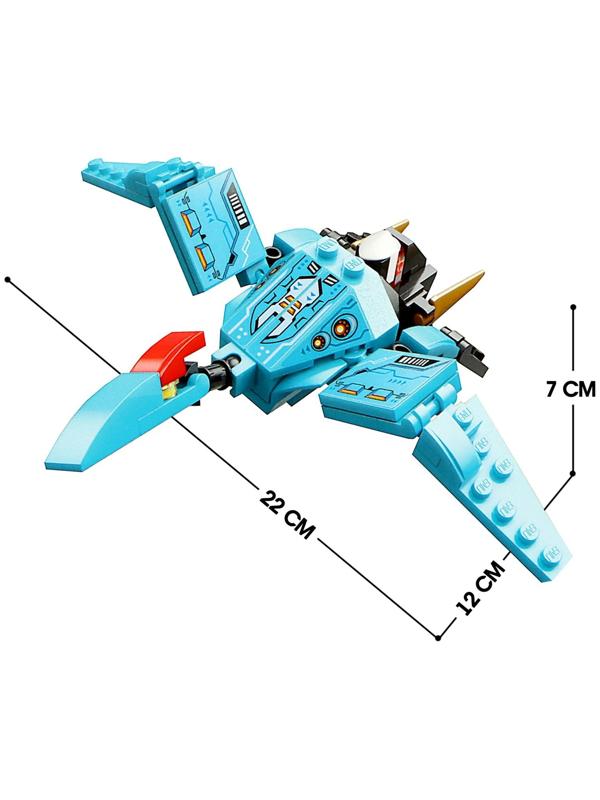 Конструктор Динобот «Вождь Тиранозавр», 77 деталей
