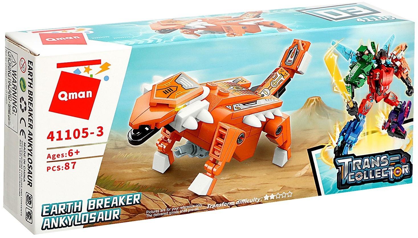 Конструктор Динобот «Вождь Тиранозавр», 87 деталей