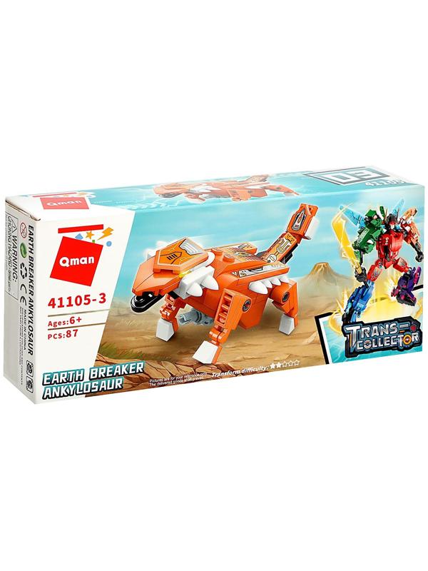 Конструктор Динобот «Вождь Тиранозавр», 87 деталей