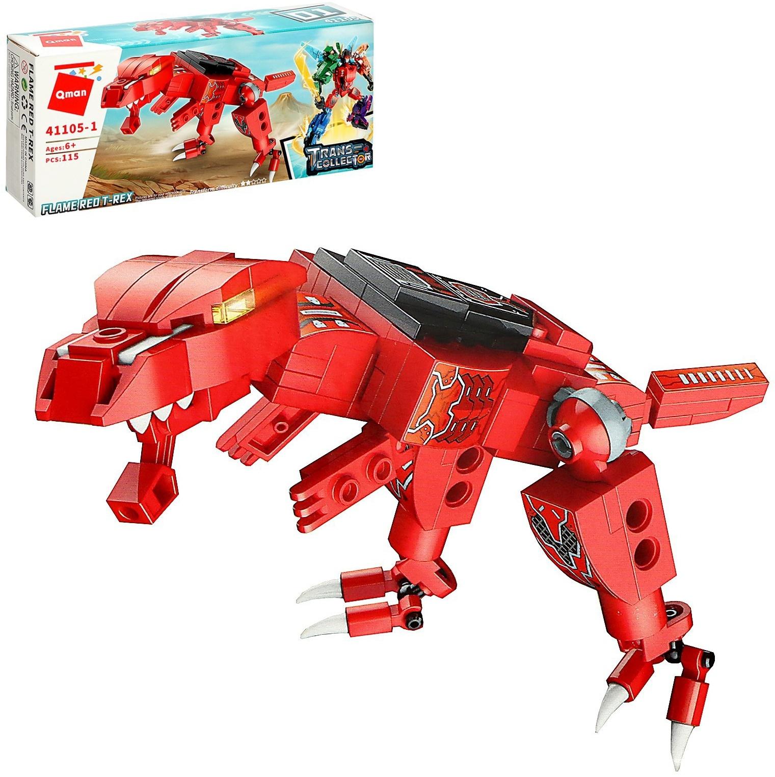 Конструктор Динобот «Вождь Тиранозавр», 115 деталей