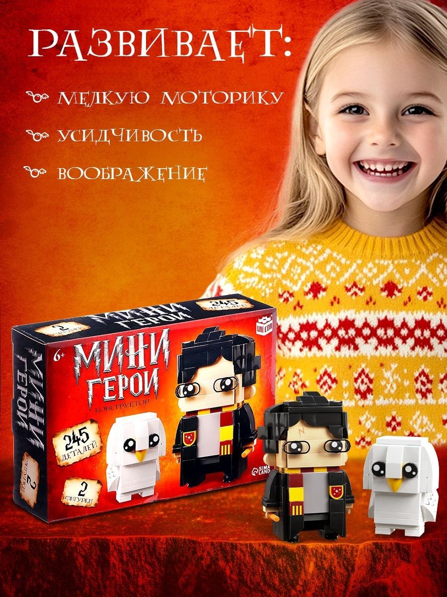Конструктор «Мини Герои», Волшебник с питомцем, 245 деталей