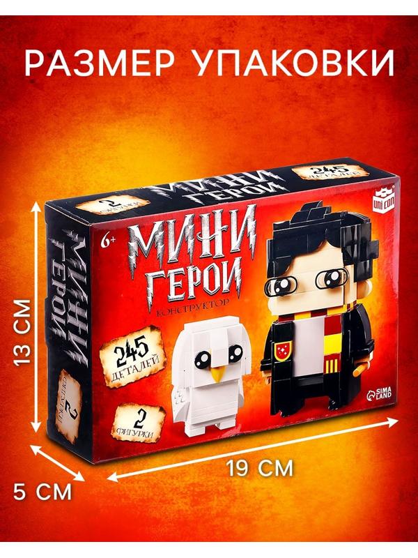 Конструктор «Мини Герои», Волшебник с питомцем, 245 деталей